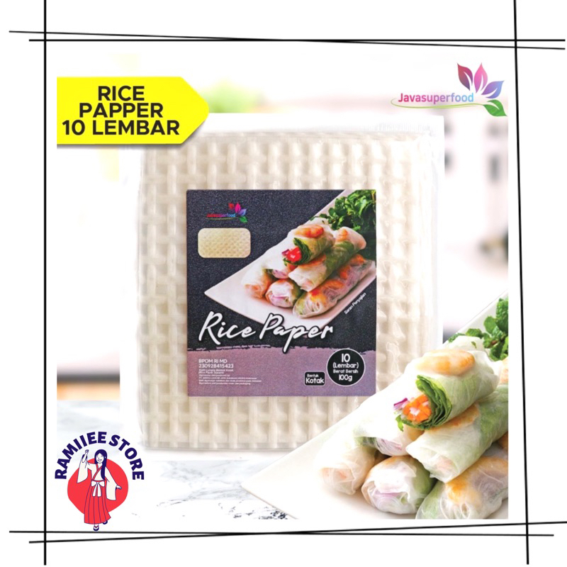 

100gr Rice Paper Kotak / Banh Trang High Quality Rice Paper / Kulit Lumpia Vietnam Rice Paper / rice roll spring roll / Salad Wrap