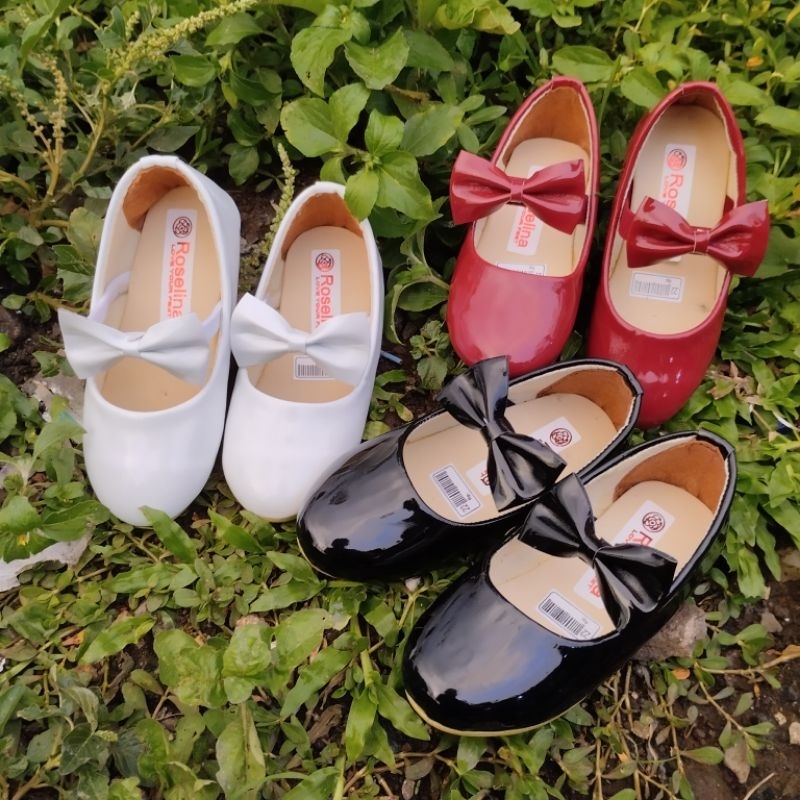 khainuna flats shoes anak pita tengah kilat size 22-25