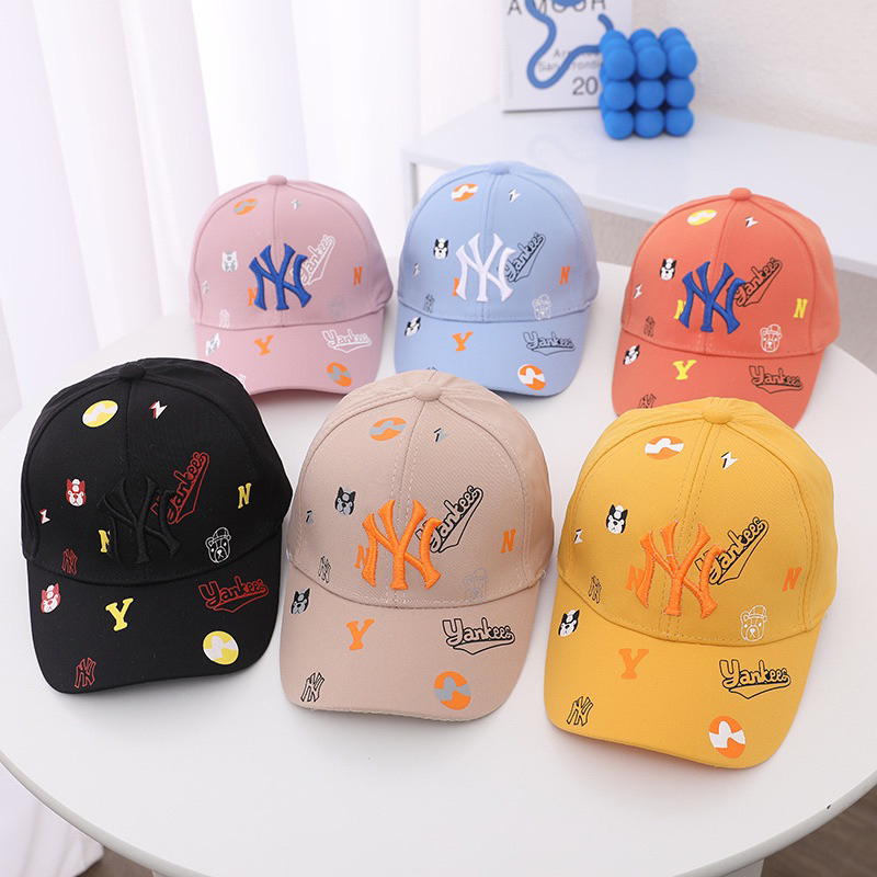 Topi Baseball Anak Import NYC Denim dan Bahan