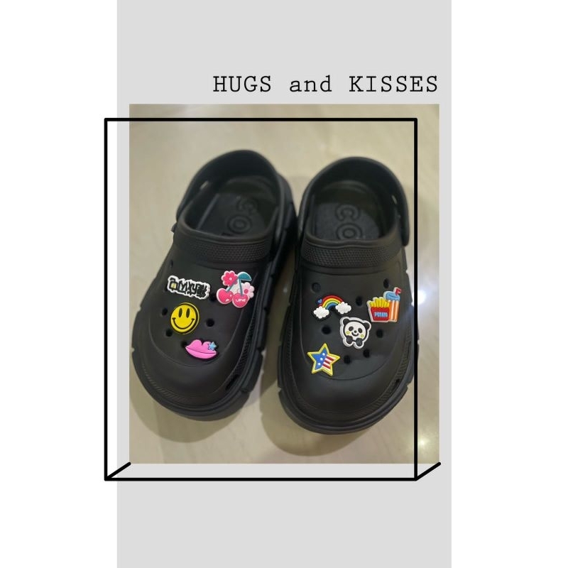 Sandal Crocs Kids Baim Junior Eva jibbits Smile Import High quality RF