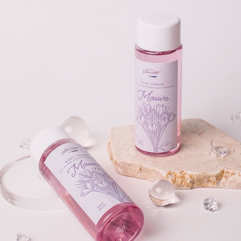 MAUVE BODY TONER PEMUTIH PENCERAH KULIT