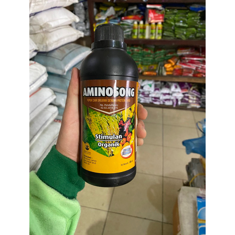 Pupuk cair organik aminosong isi 500ml asam amino untuk tanaman muda seperti cabe dan tomat