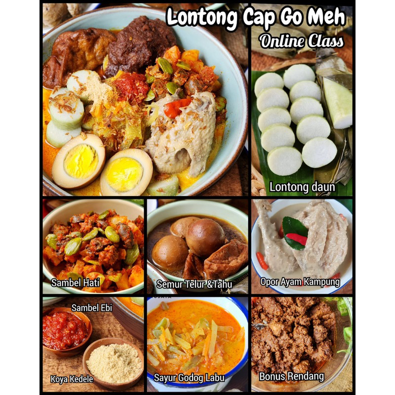 Paket Kursus Online Lontong Cap Go Meh