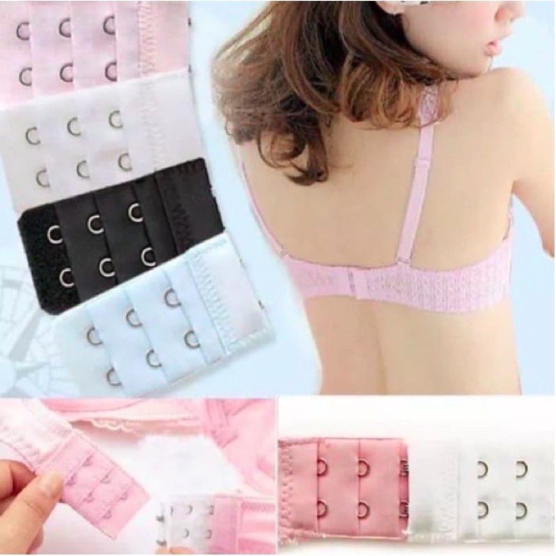 PENGAIT BRA 2 KAIT 3 KAIT / SAMBUNGAN PENGAIT TALI BRA KUTANG / AKSESORIS BH BRA EXTENSION / SAMBUNG