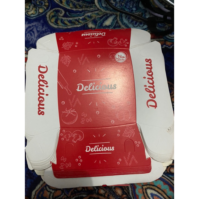 

READY | kertas tempat burger warna merah harga per pcs