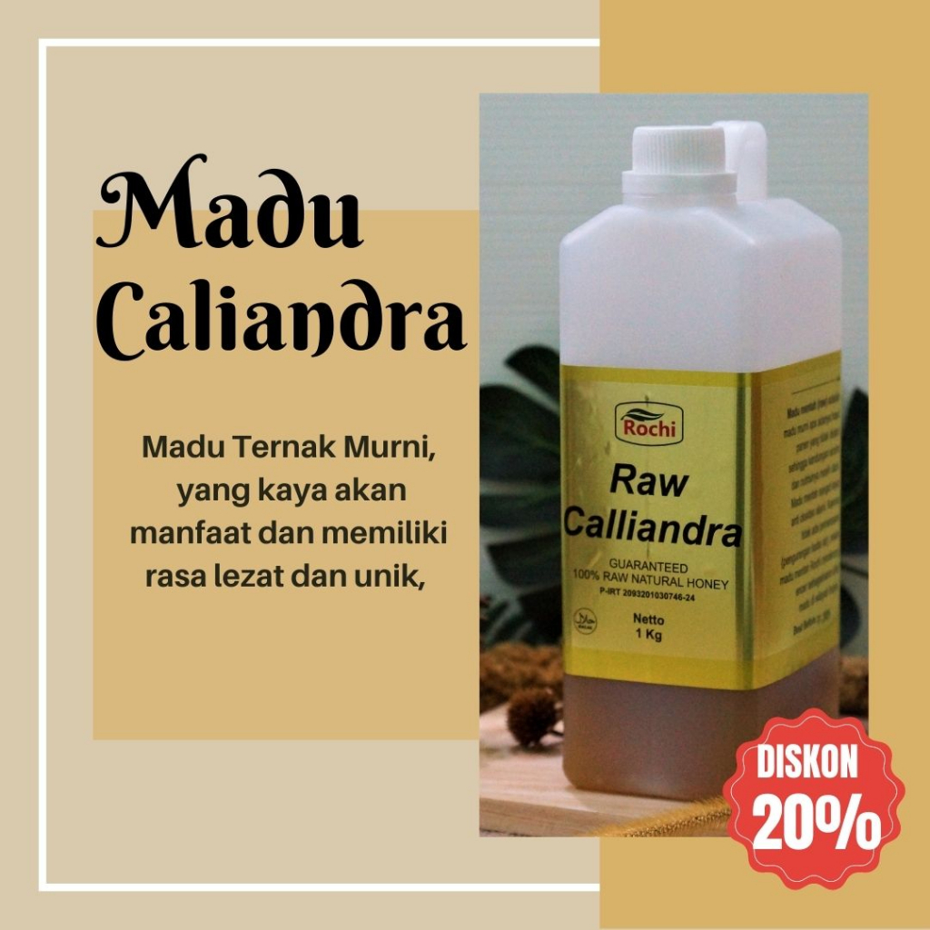 

Raw Calliandra Rochi || POM MD || Madu Murni Kaliandra Madu Kuning 1kg