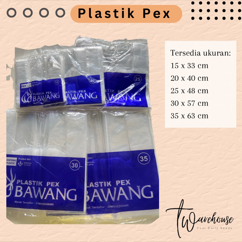 Plastik PEX Bening Tebal Anti Sobek | Kantong Plastik Transparan Hampers Kado Parcel Serbaguna Premi