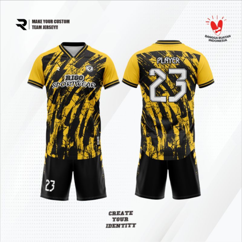 jersi futsal baju olahraga bola printing free design custom