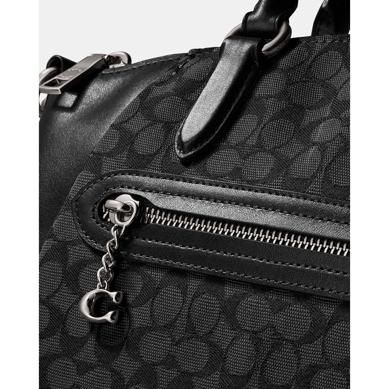 Coach Elise Satchel In Signature Jacquard (C79310)