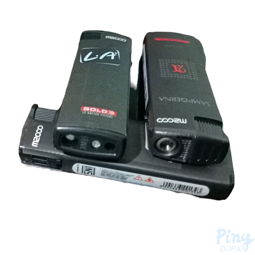 Korek Api Bara Senter Hitam Limited Edtion Bisa Diisi Ulang M2000