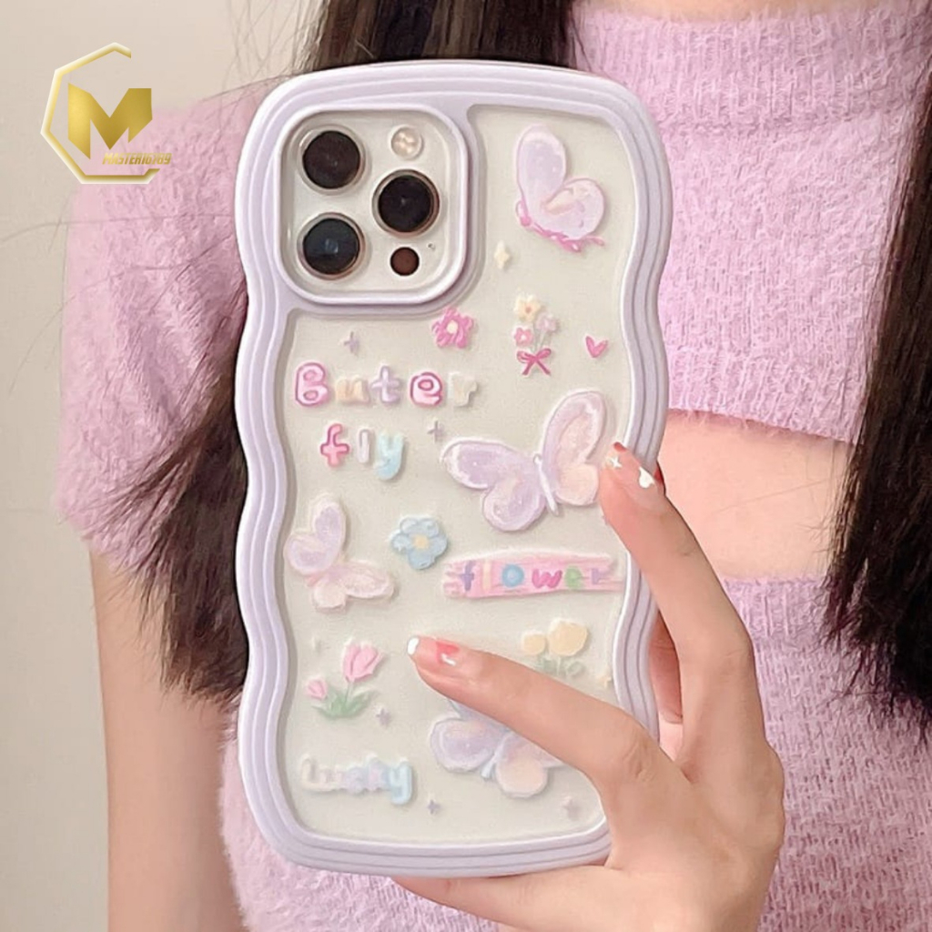 SS129 SOFTCASE MOTIF KARTUN KUPU KUPU FOR IPHONE 7 8 7+ 8+ X XS XR XS MAX 11 12 13 14 PRO MAX MA3844