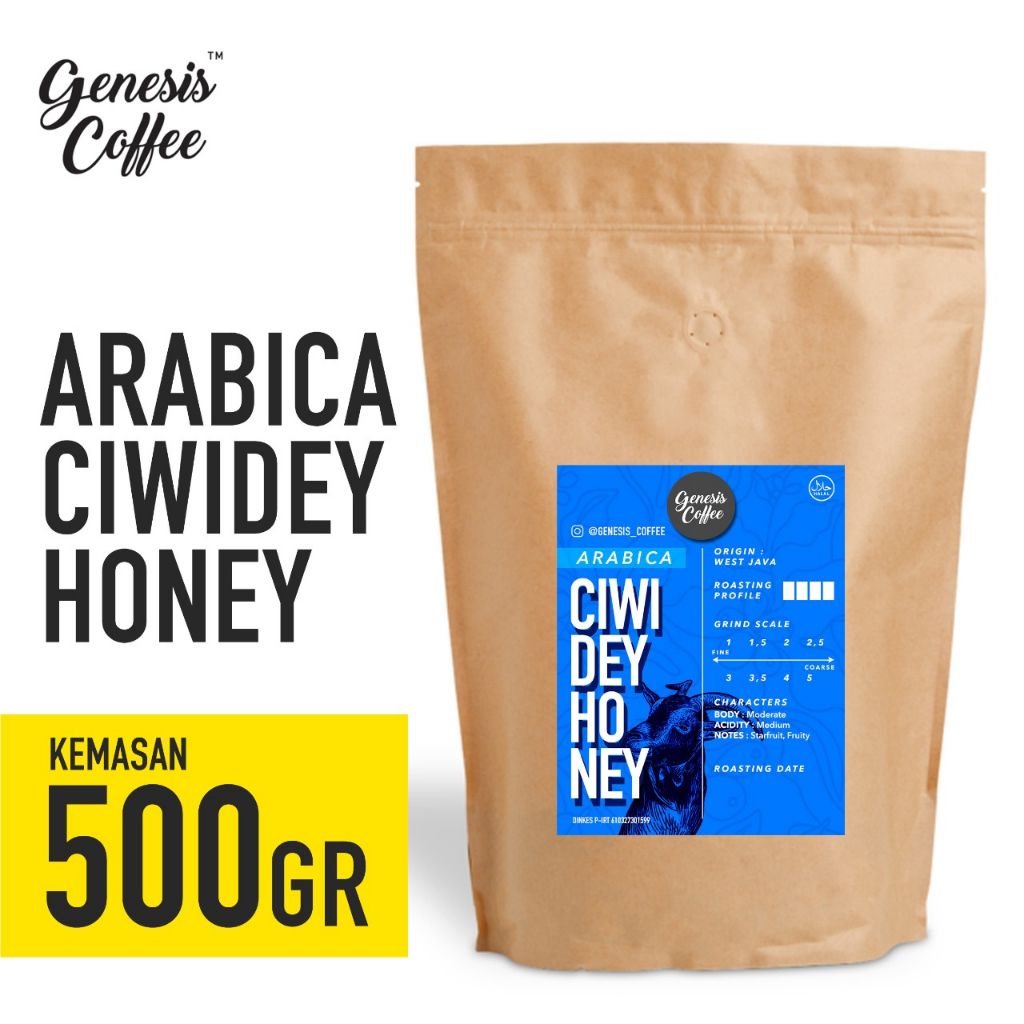 

ARABICA CIWIDEY HONEY KEMASAN KRAFT 500 GR