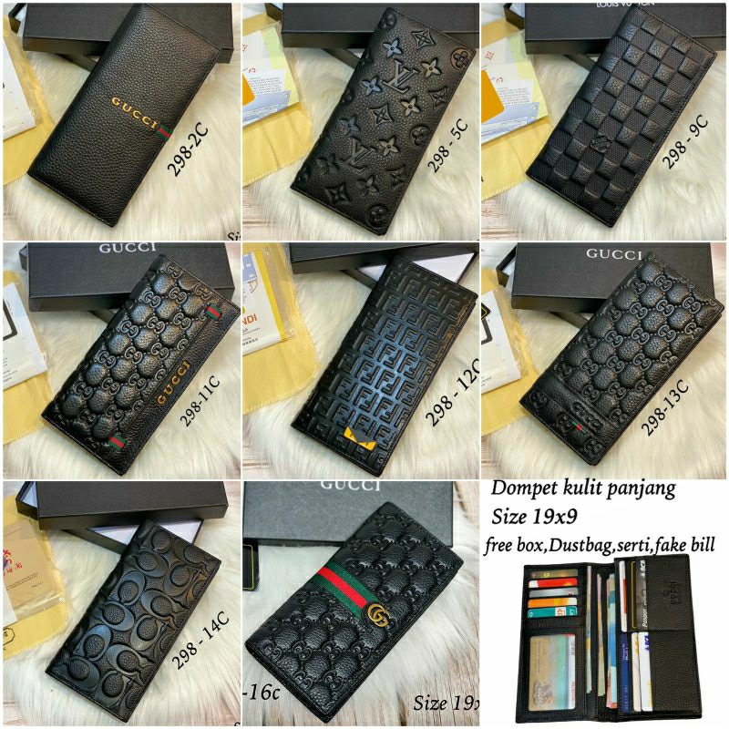 New Dompet Long Lipat BRAND KULIT PREMIUM IMPORT FREE BOX SEMPREM