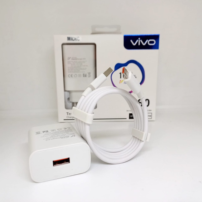 Charger Turbo Vivo X80 Micro Type C Fast Charging Packing Import Promo Sen