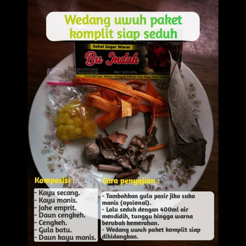 

wedang uwuh komplit seger waras