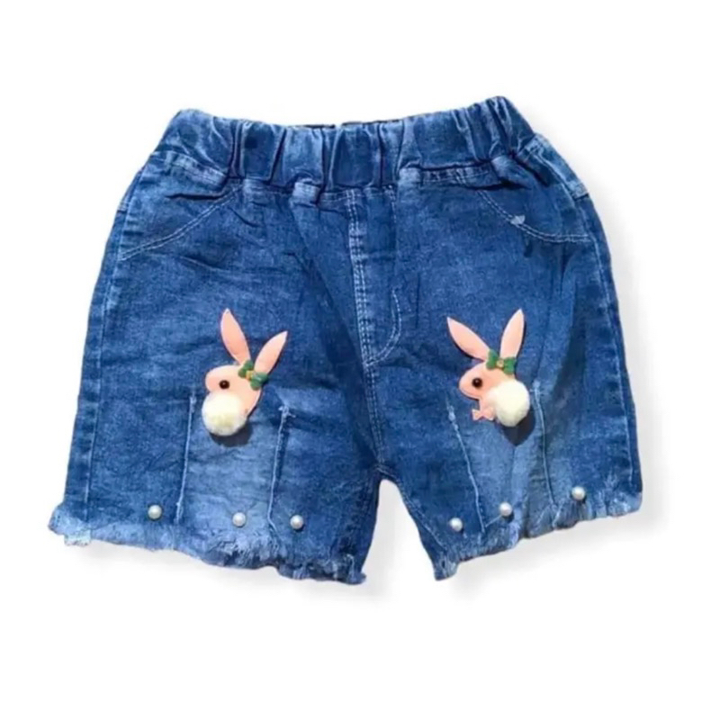 CELANA JEANS PENDEK HOTPENT IMPORT ANAK PEREMPUAN/ CELANA PENDEK ANAK CEWEK