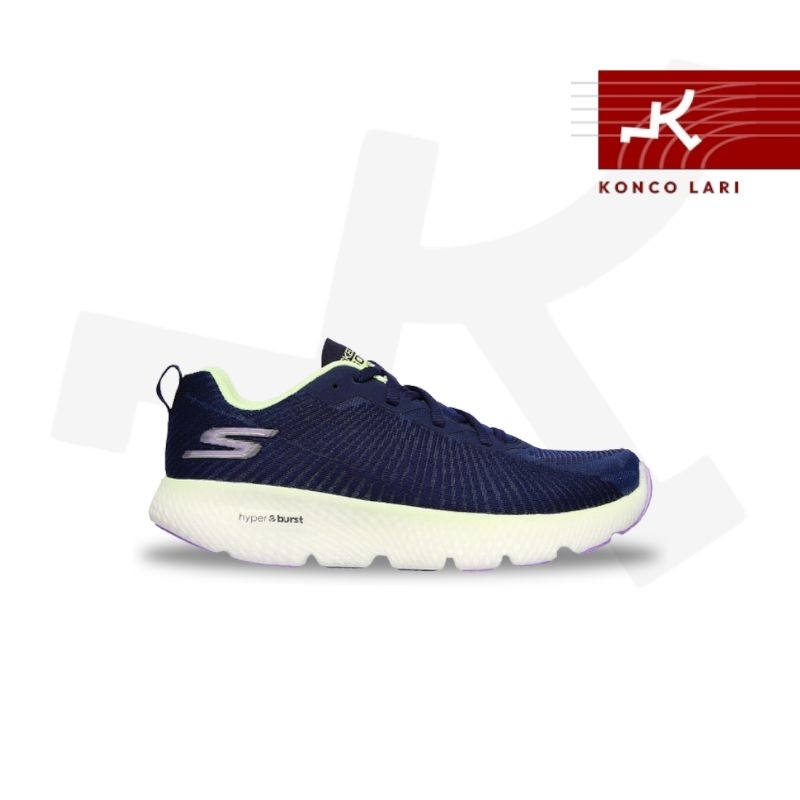 Sepatu Lari Skechers GO Run Max Road 4+ Hyper Women Original 130006NVMT