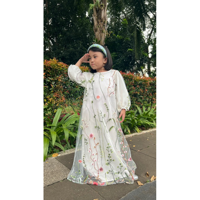 embroidery kids dress (BAJU LEBARAN ANAK)