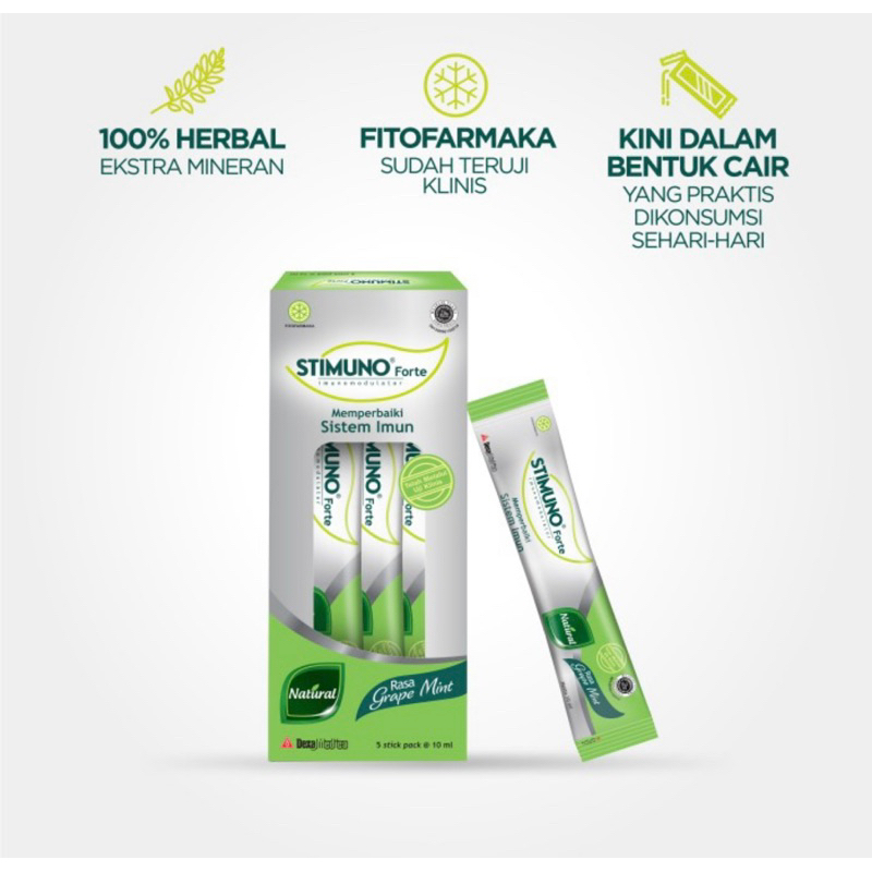 Stimuno forte stickpack box 5 sachet @10 ml ( stimuno daya tahan tubuh )