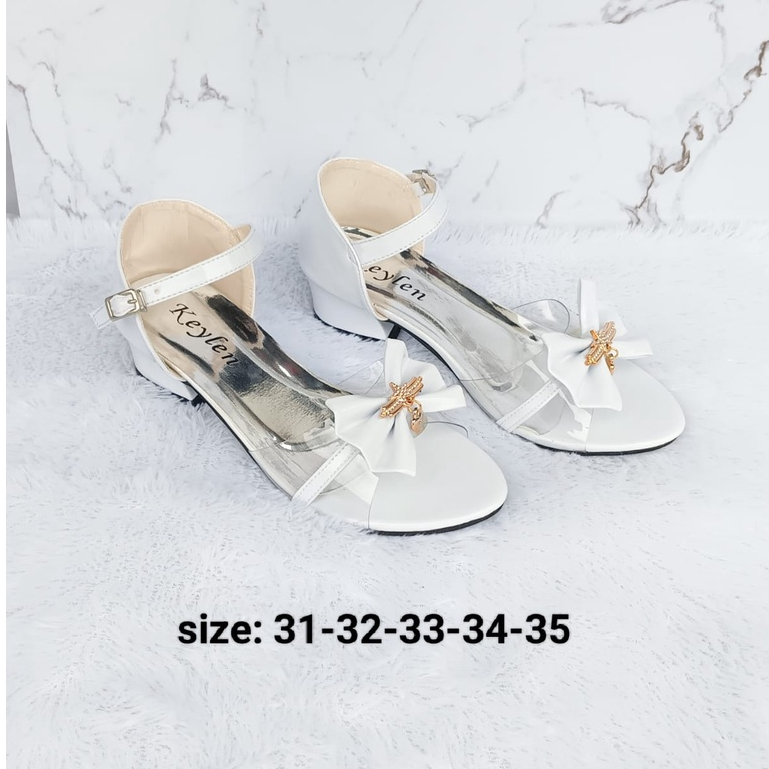 Sandal Anak Perempuan Sandal Kokop Pariasi Hak 3 Cm Sandal Pesta Adella 02