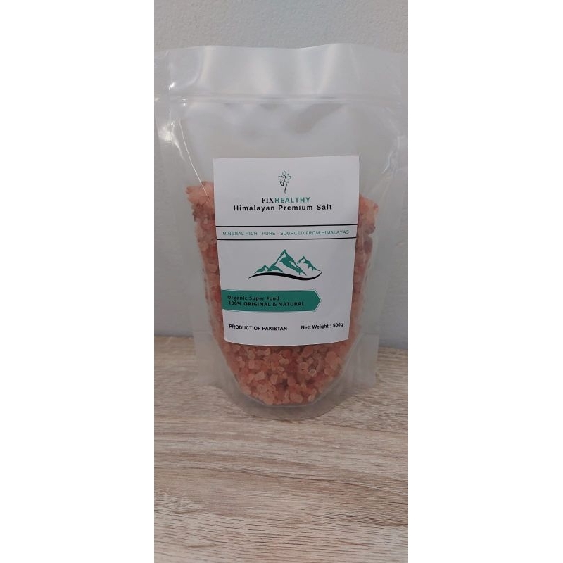 

(Asli) Garam Himalaya Kasar Fixhealthy Original 500gr Himalayan salt Coarse 500 gram Himsalt Premium