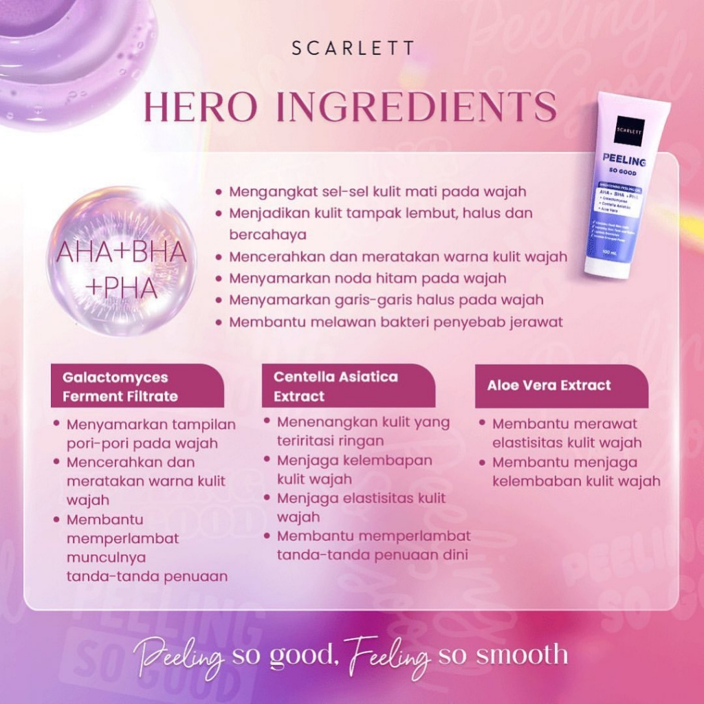 SCARLETT PEELING SO GOOD BRIGHTENING PEELING GEL  100ML