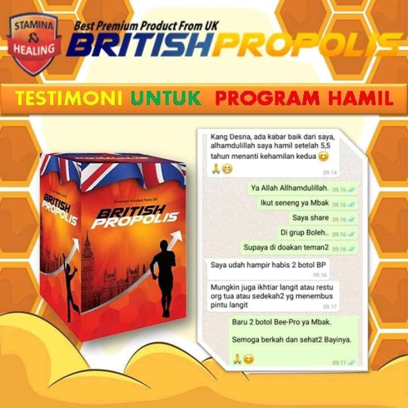 BRITISH PROPOLIS PROPOLIS MURNI ASLI100%