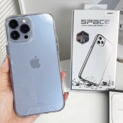 SPACE ORI CLEAR Crystal iPhone 14 14+ 12 Pro Max 11 11Pro 11Promax 13 13Pro 14 Pro 14Promax 13 Promax 13 Mini Hardcase Back Plastic Acrylic (Military Drop Tested) Original Anti-Yellow Super Grade Protection Hard With Soft Bumper Case Natural 4G 5G Plus