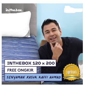 Kasur Spring Bed IN THE BOX Ukuran 120 x 200 cm - FREE BANTAL