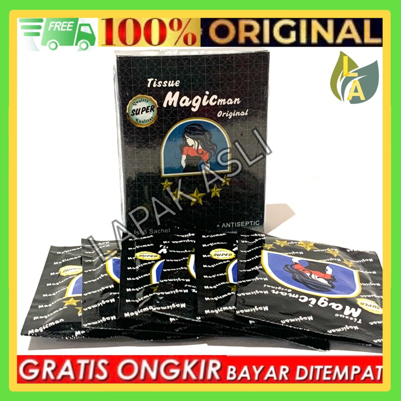 Tissue Tisue Tisu Super Magic Power Man dus isi 6pcs