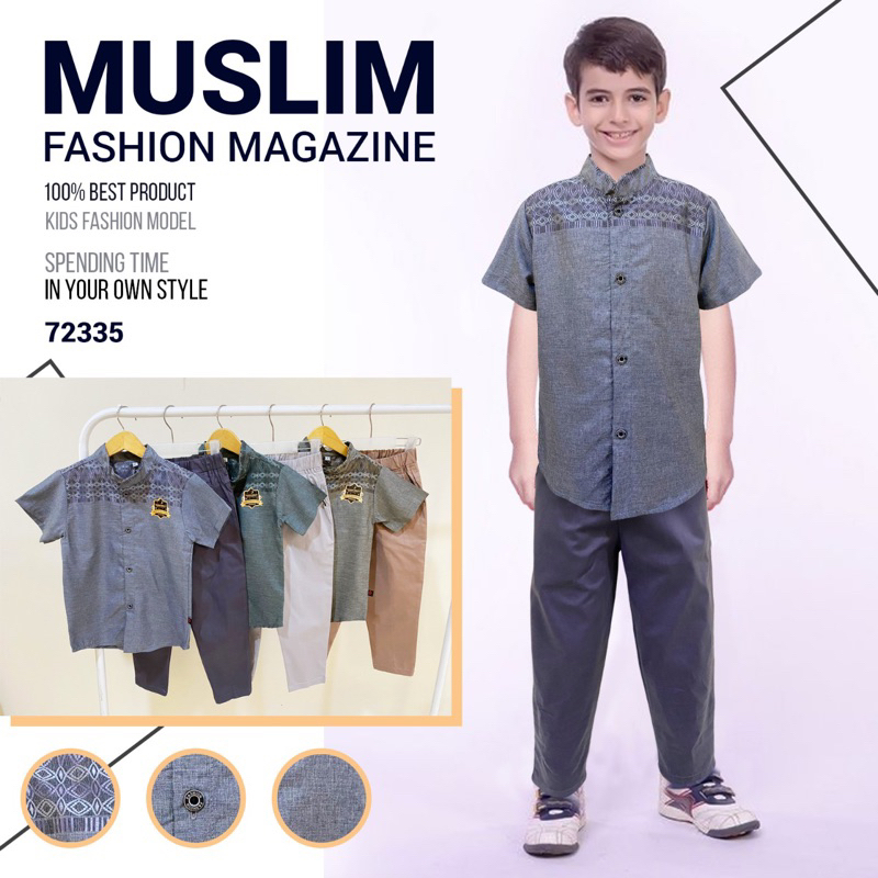 (ECER) SETELAN KOKO KURTA ANAK KATUN YESS KIDS 3-10TAHUN 72335