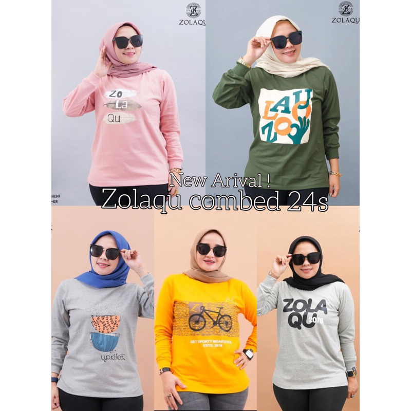 Kaos Zolaqu Premium Kaos Wanita Zolaqu Kaos Wanita Bahan cotton