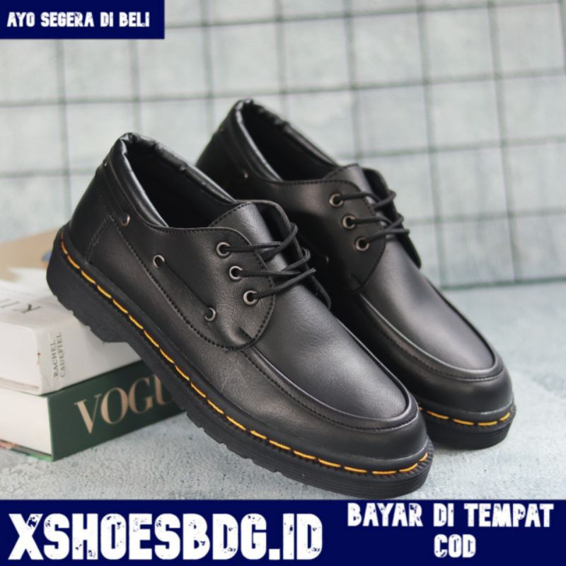 XSHOESBDG.ID X WAR Sepatu Formal Pria Casual Kerja Kantor Resmi Pesta Kondangan Kulit Faux