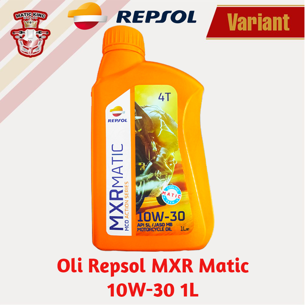 Repsol Oli Mesin MXR Matic 10W-30 API SL/JASO MB 800ml