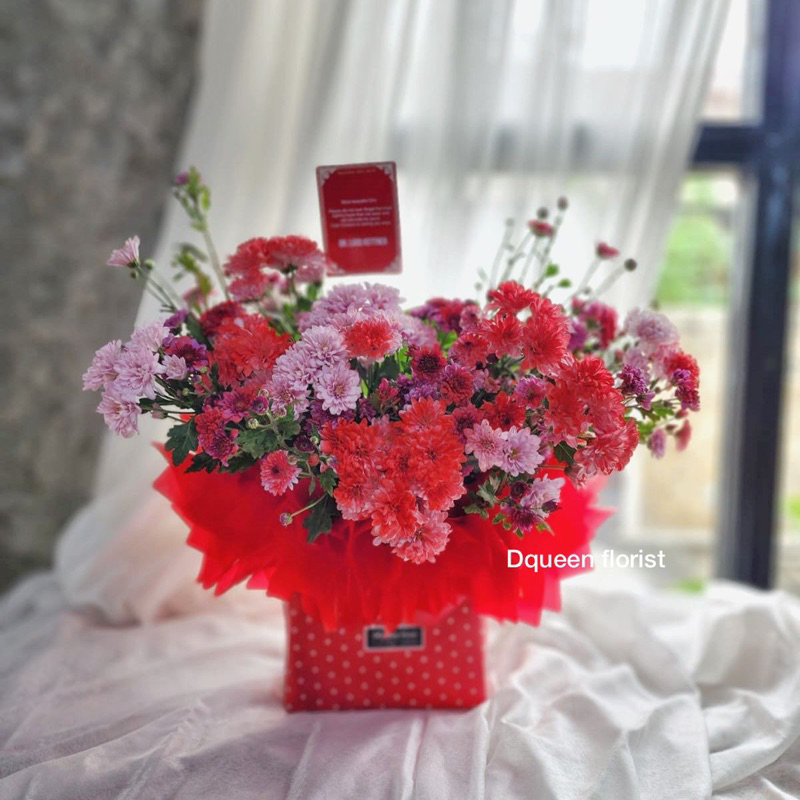 bunga flower ulang tahun birthday balon buket