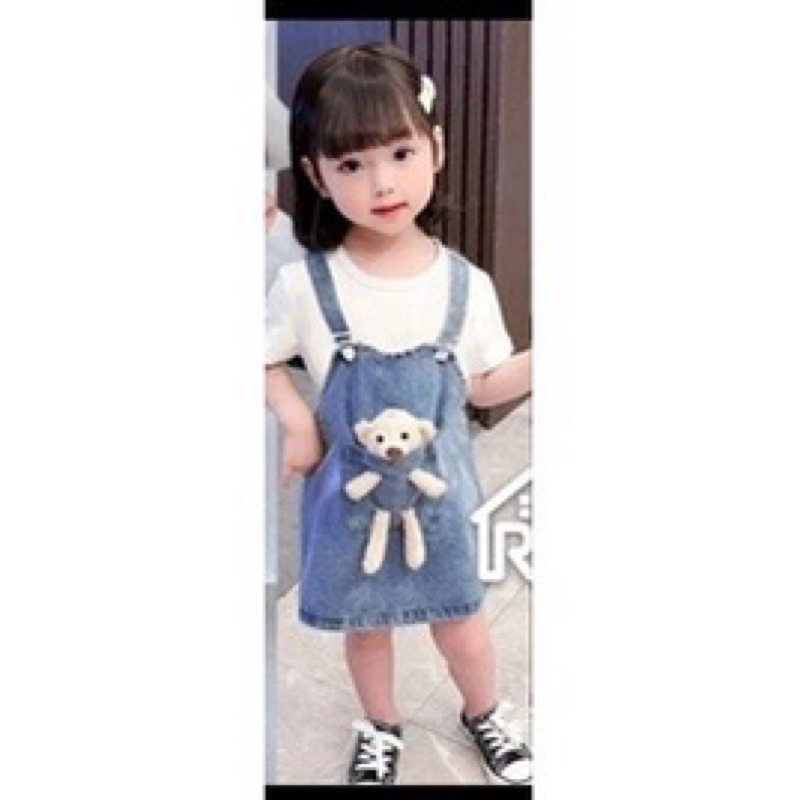 OVERALL BONEKA CELANA DAN ROK / BAJU KODOK 1-7 TAHUN