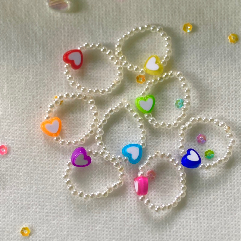send love beads pt1 | Cincin manik | Cincin manik korea | Cincin manik lucu