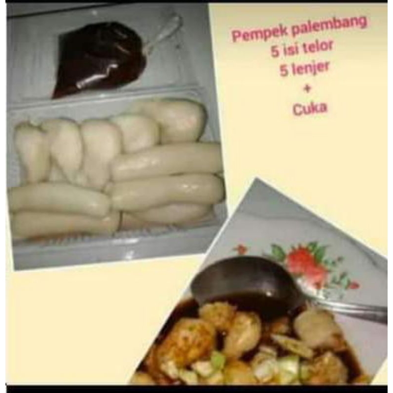 

PEMPEK PALEMBANG ISI 10 ( 5 Lenjer + 5 ISI TELUR )