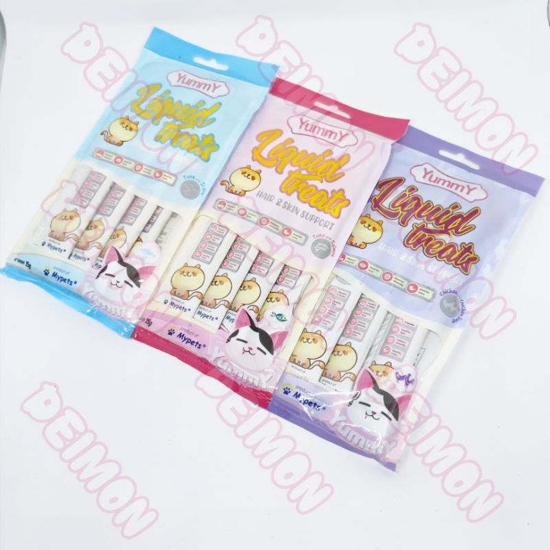 Snack Kucing Yummy Liquid Treats 15gr