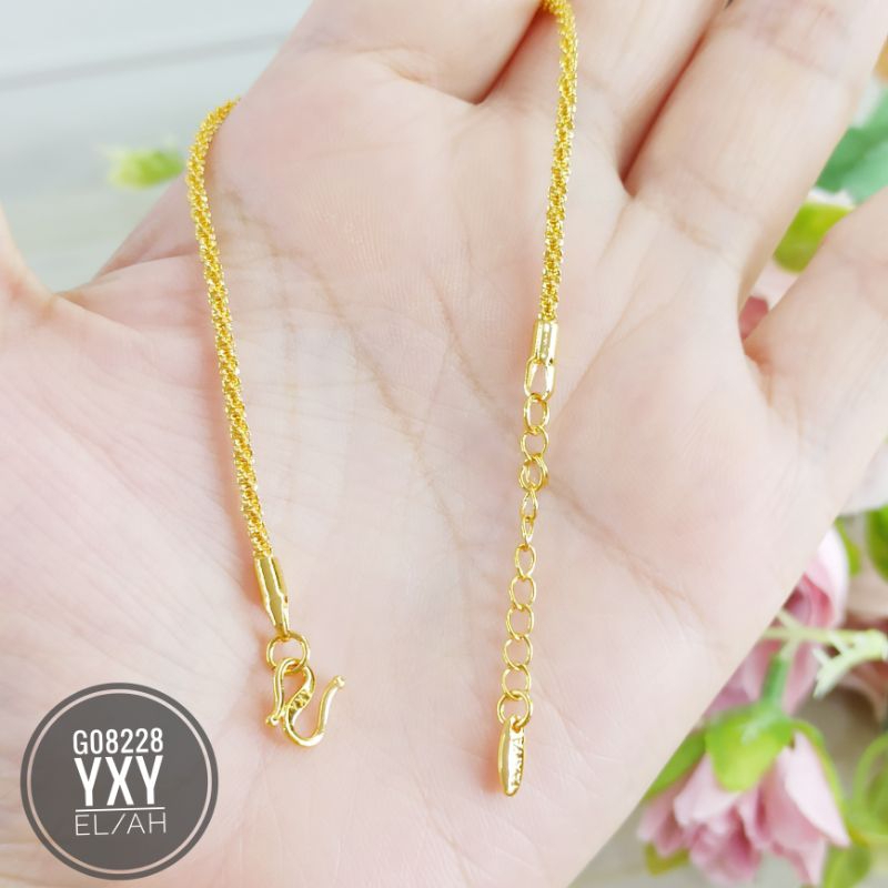 Gelang yaxiya warna 24k gold G08228