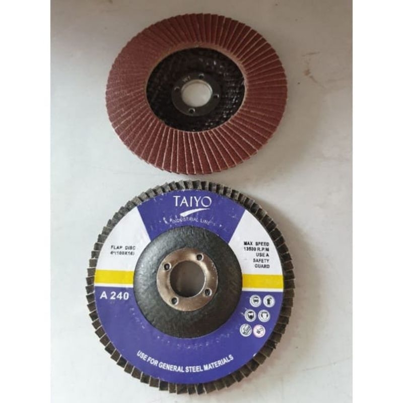Flap disc mata gerinda amplas susun grit 240 Taiyo