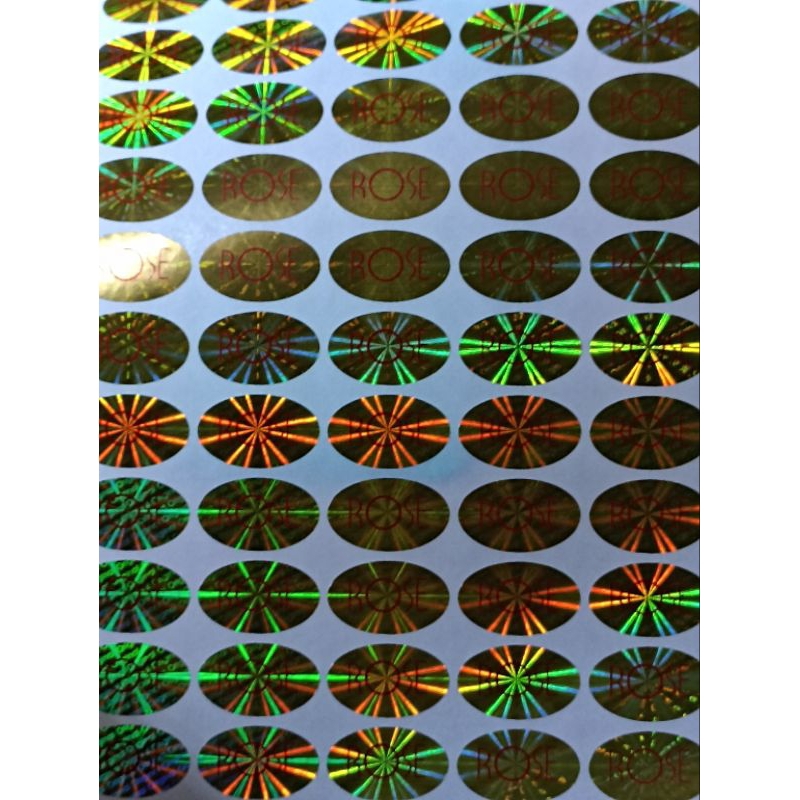 

stiker hologram original rose