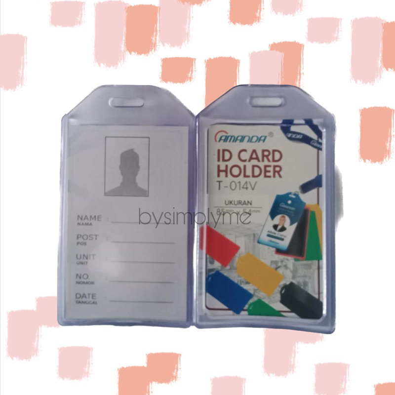 

ID CARD HOLDER / CASING ID CARD LENTUR TEBAL ISI 5 PCS