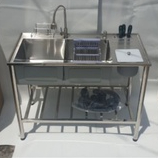 murah bak cuci piring dua lubang portable/kitchen sink portable/wastafel portable