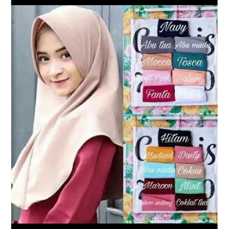 hijab dewasa kerudung dewasa simpel modis kekinian azkia hijab