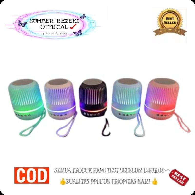 SR - Speaker mini bluetooth BM0T 07 / speaker mini bluetooth lampu RGB