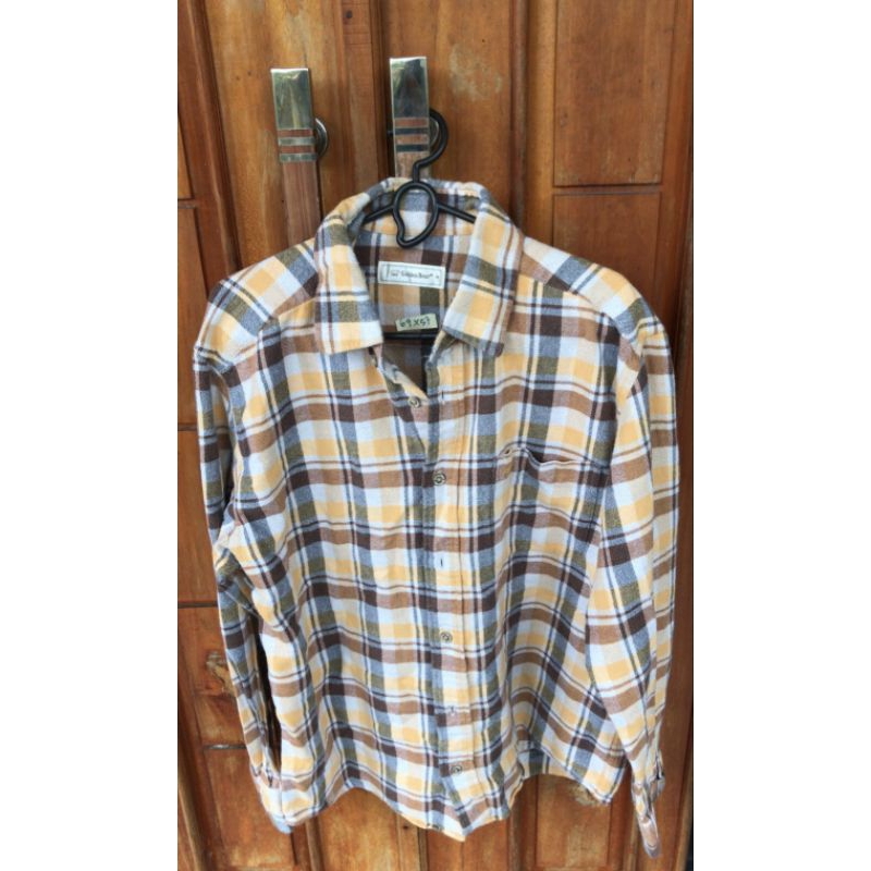 Kemeja Flanel woll golden bear