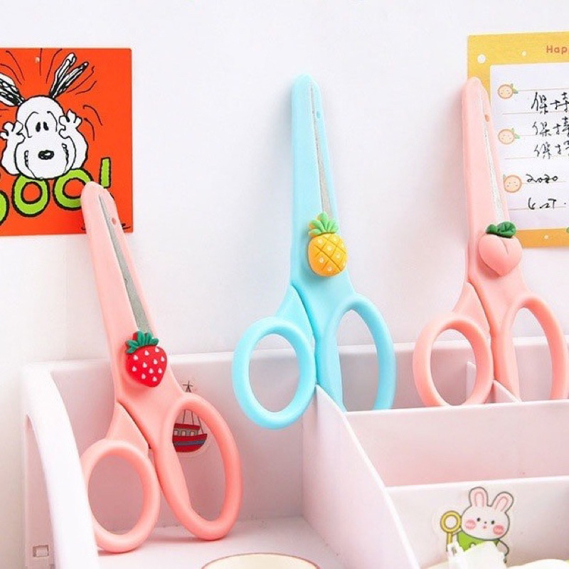 Gunting Lucu Alat Tulis Anak Sekolah Kartun Diy Kertas Buatan Tangan Kantor Kecantikan Portabel Portabel Portabel Scissors