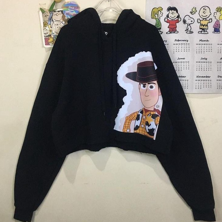 NTR COWBOY WOODY TS SWEATSHIRT CROPE SWEATER TOP WANITA (V1)