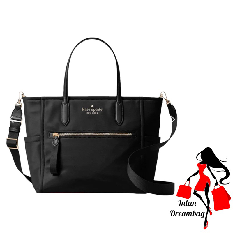 Kate Spade Chelsea the little better tote zip  nylon black